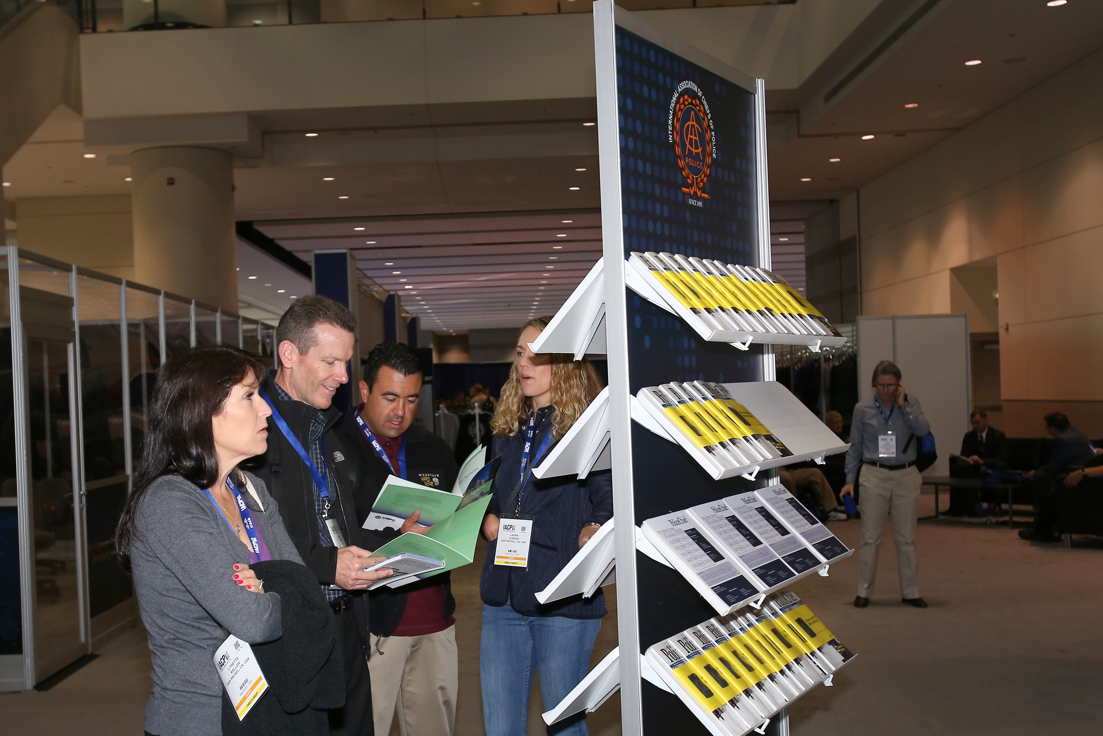 Attendees browse resources IACP Central